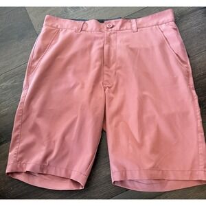 Matte Grey Shorts Mens Size 32 Coral Flat Front Golf